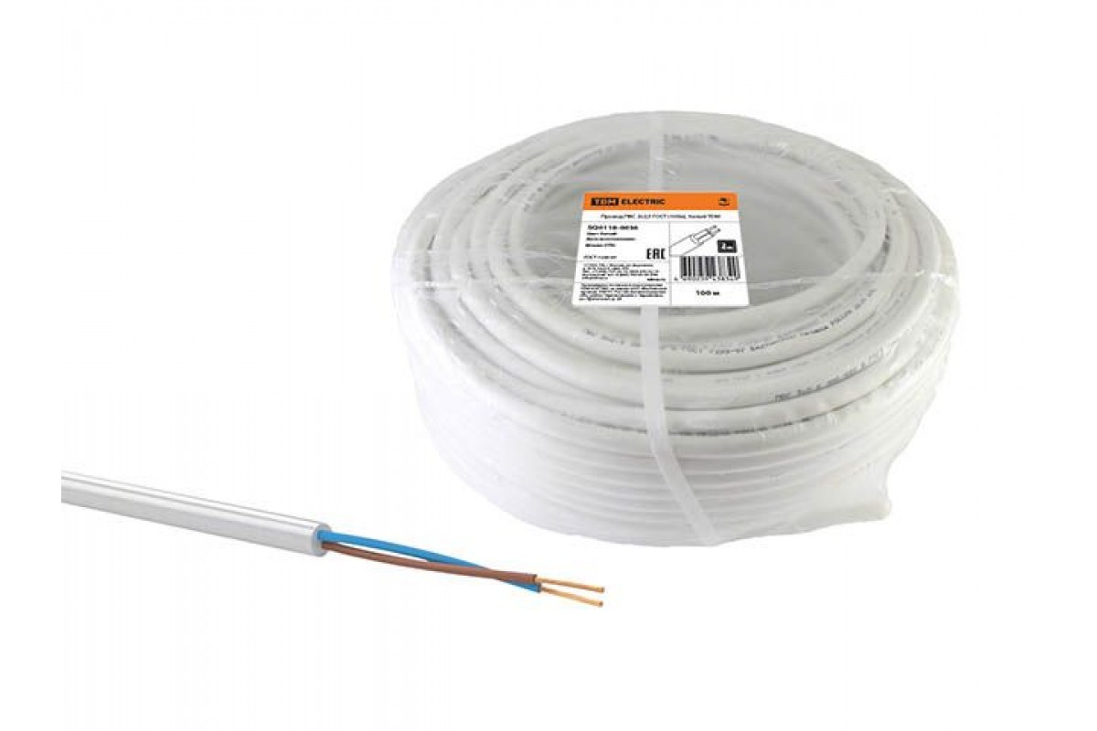 Провод ПВС 2х2,5 (бухта 100м) Б TDM