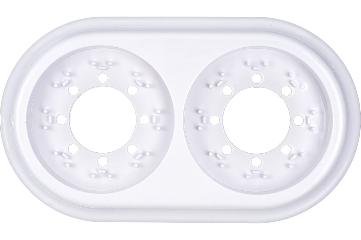 Рамка 2-местная белая, Ретро, BYLECTRICA