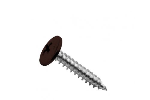 с прессшайбой, цинк, острый, RAL 8017