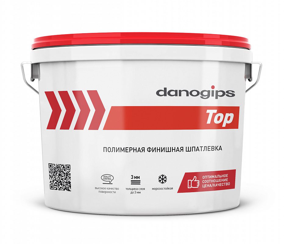 Шпатлевка полимерная финишная DANOGIPS TOP 10л/16,5кг