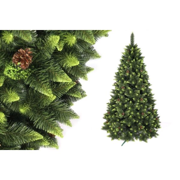 Сосна Искусственная "Зеленая Горная" С Зелеными Концами, 180 См, В Пленке, Sgz180F-Pvc