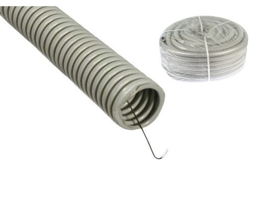 Труба гофр.ПВХ d 32 с зондом (10 м) ЮПИТЕР