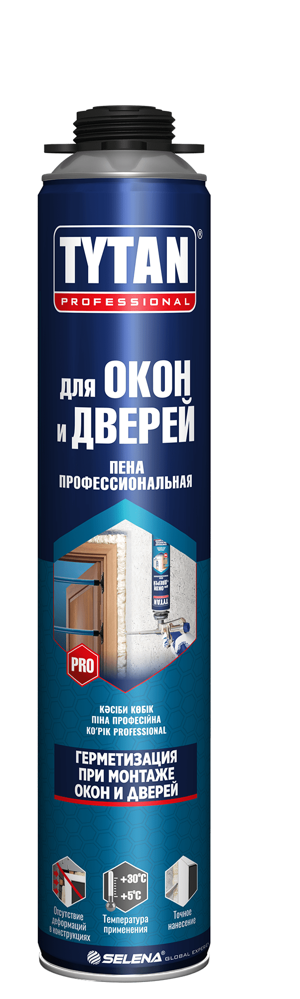 TYTAN PROFESSIONAL пена монтажная проф. для окон и дверей всесезонная 750мл