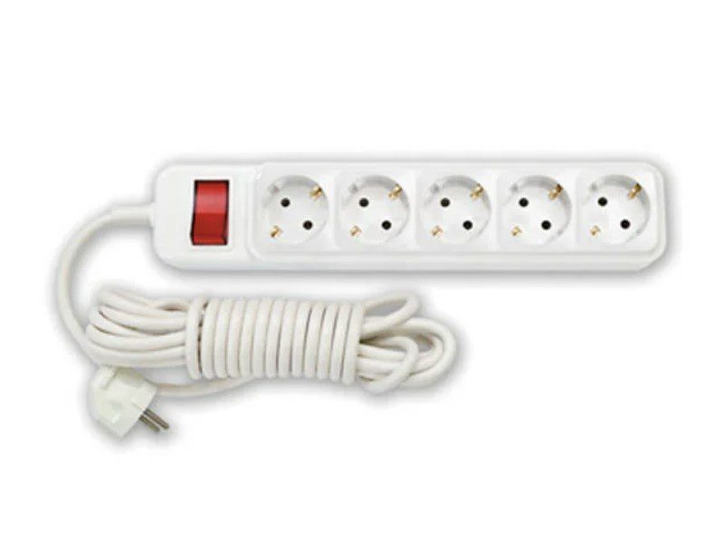 Удлинитель 3,5м ( 5 роз., 2.5кВт, с з, ПВС 3х0,75 бытовой ) Bylectrica