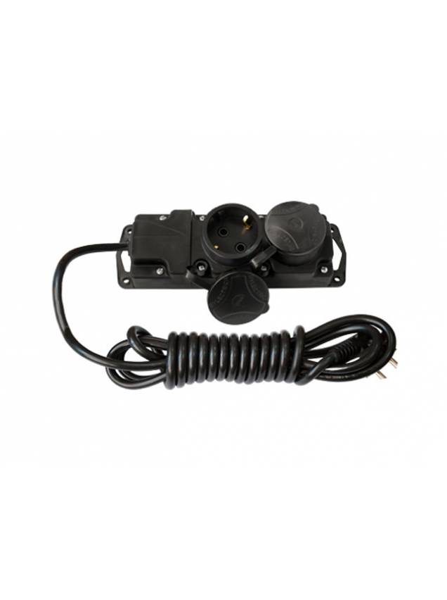 Удлинитель-шнур 3,5м брызгозащищенный (2 роз., 3.7кВт, сз, ПВС 3х1,5) Bylectrica