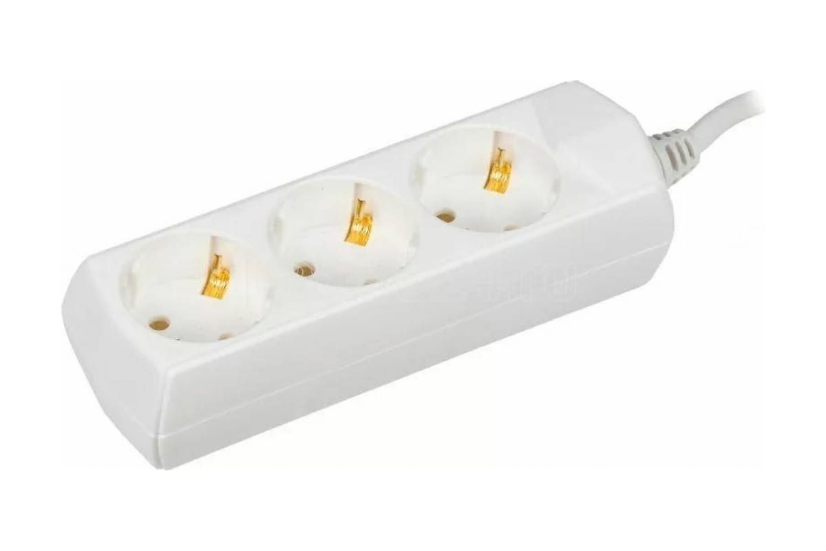 Удлинитель У03 3 места 2P+PE/1,5м 3х1мм2 10А/250В GENERICA