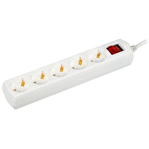 Удлинитель У05В 5 мест 2P+PE/3м 3х1мм2 10А/250В GENERICA