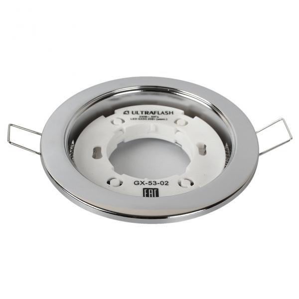 Ultraflash GX-53-02 (Металл. встраиваемый св-к, хром, 220В)