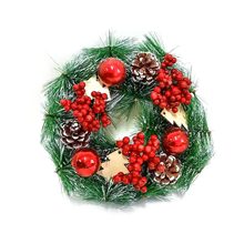 Венок новогодний 25см RM22070604