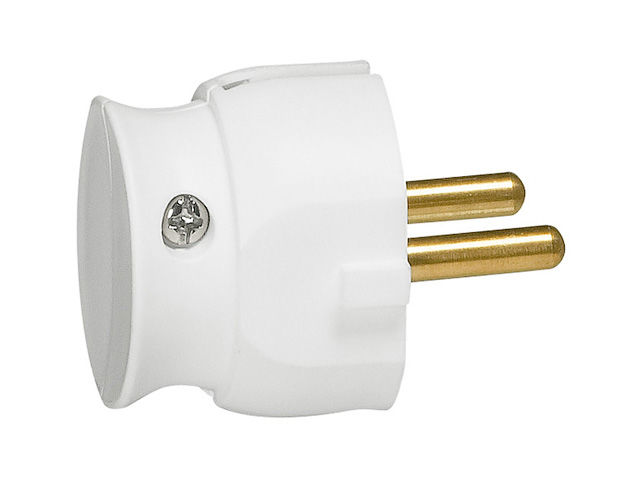 Вилка электрическая угловая 16 А 250 В LEGRAND (050183)