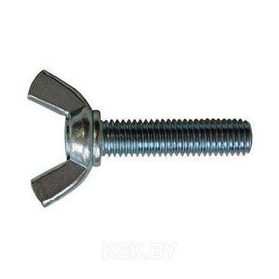 Винт М8х40 мм барашковый, цинк, DIN 316 (2 шт в зип-локе) STARFIX