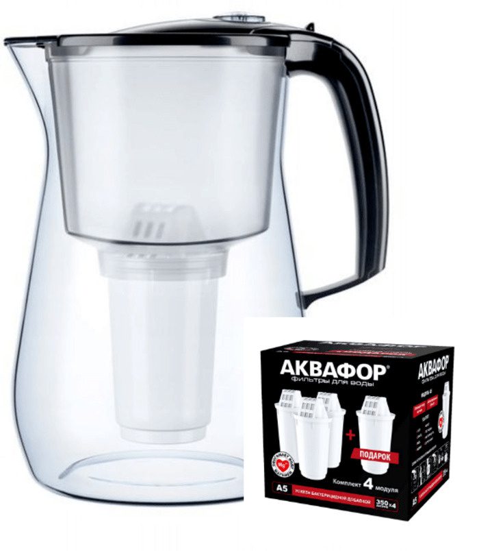 Водоочиститель Кувшин "Аквафор ПРОВАНС А5" черный