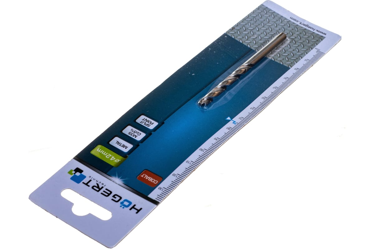 Сверло для металла Co5% 4.2 мм, HOEGERT