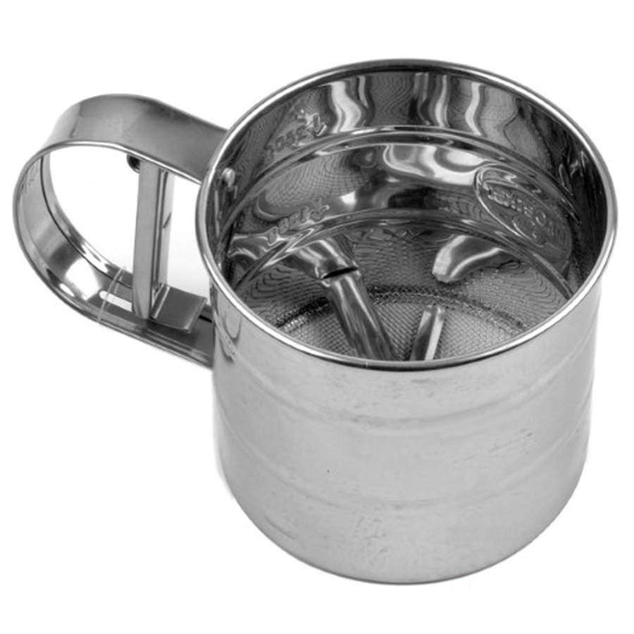 Кружка-сито для просеивания муки, нержавеющая сталь, STARCOOK, PERFECTO LINEA