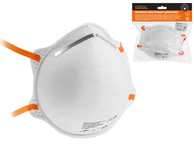 Респиратор STARTUL складн. без клап. FFP1 NR (до 4 ПДК) (индивид. уп.)