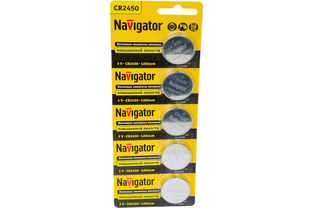 Элемент питания Navigator 94 766 NBT-CR2450