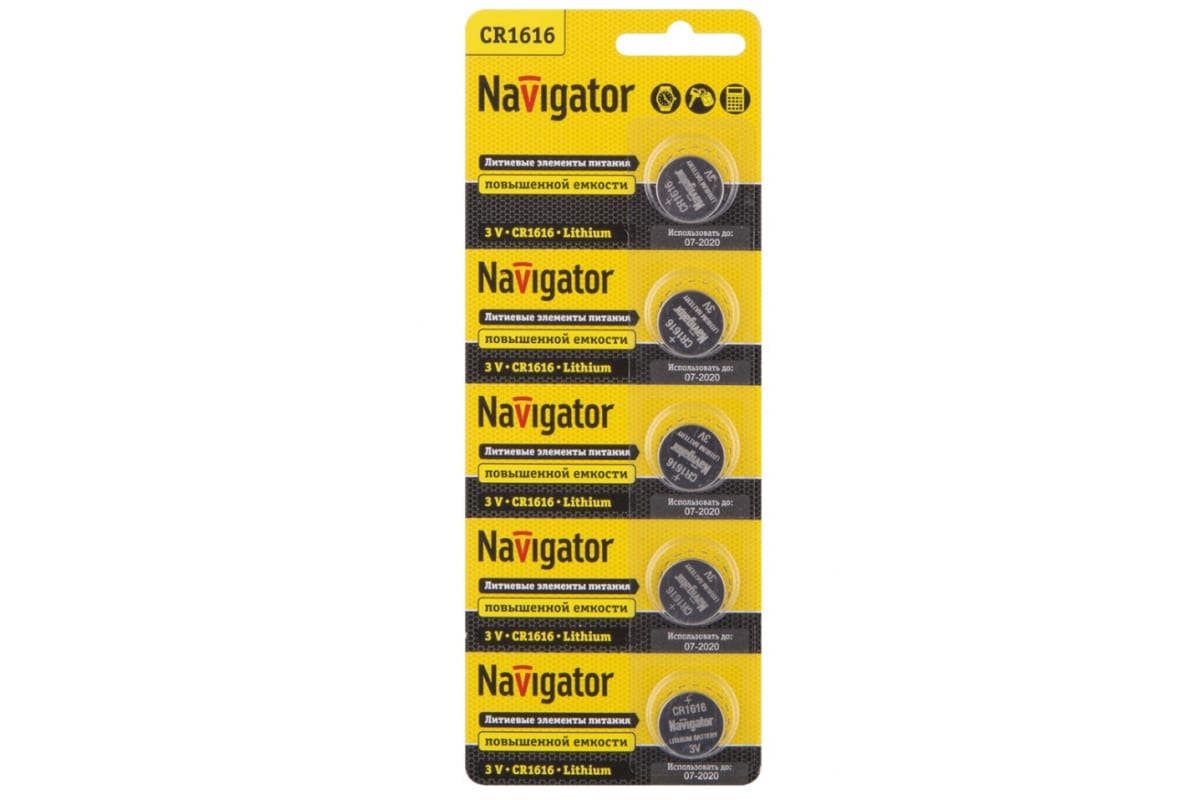 Элемент питания Navigator 94 779 NBT-CR1616-BP5
