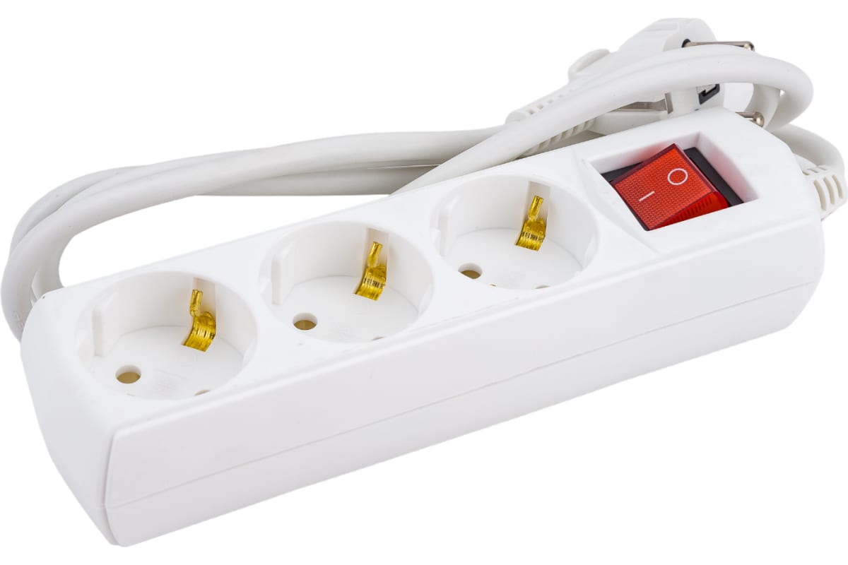 GENERICA Удлинитель У03 3 места 2P+PE 5м 3х1мм2 10А 250В