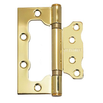 Петля накладная без врезки АЛЛЮР 100х75 2BB BP БЛИСТЕР 2,5мм латунь 2 шт