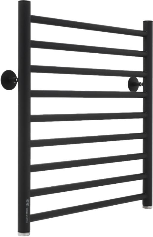 Полотенцесушитель Л. 50х60.Л9.G1 (полимер МУАР Black Rall MO9005)