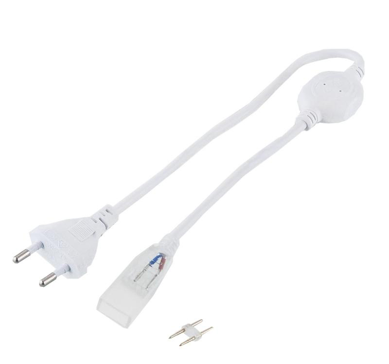 Сетевой шнур для одностороннего светодиодного гибкого неона 220V