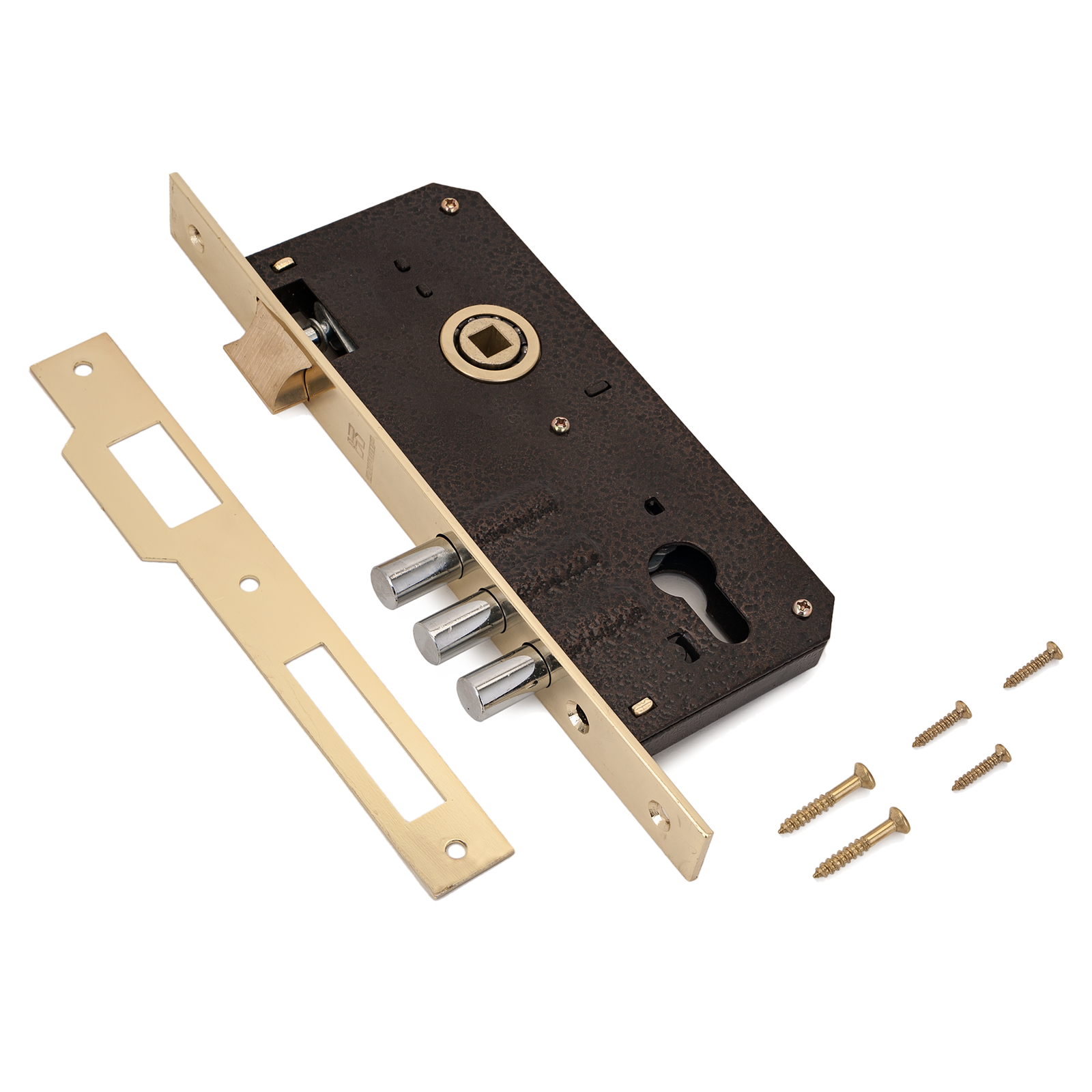 Замок врезной АЛЛЮР 9045-3RB GP 1