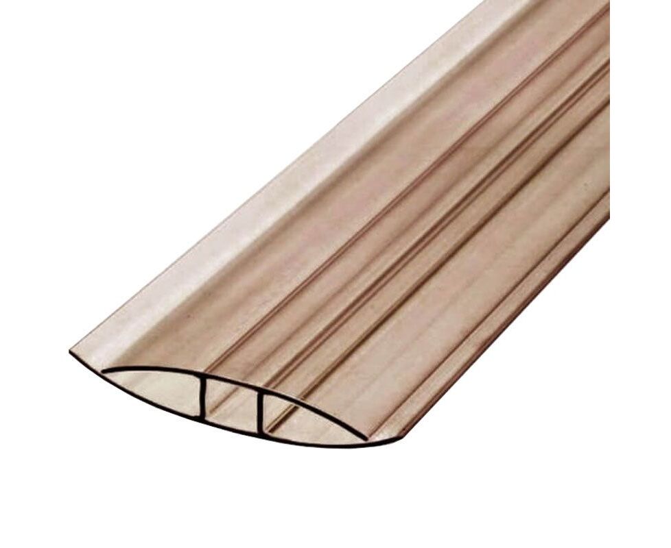 Соединительный неразьемный профиль Н6-8мм (бронза), 6000мм