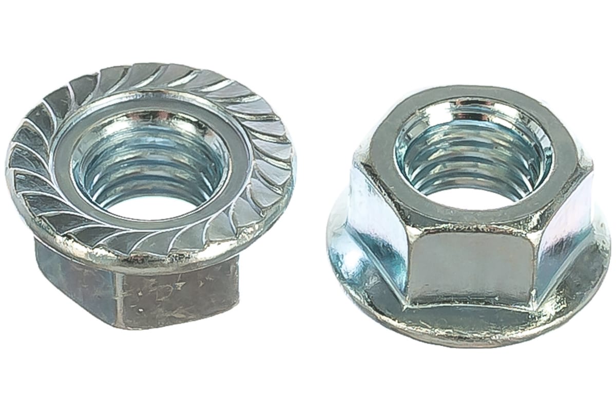 Гайка с фланцем, цинк, DIN 6923 STARFIX