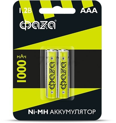 Аккумулятор AAA 600 мАч 1.2В, блистер 2 шт. ФАZA