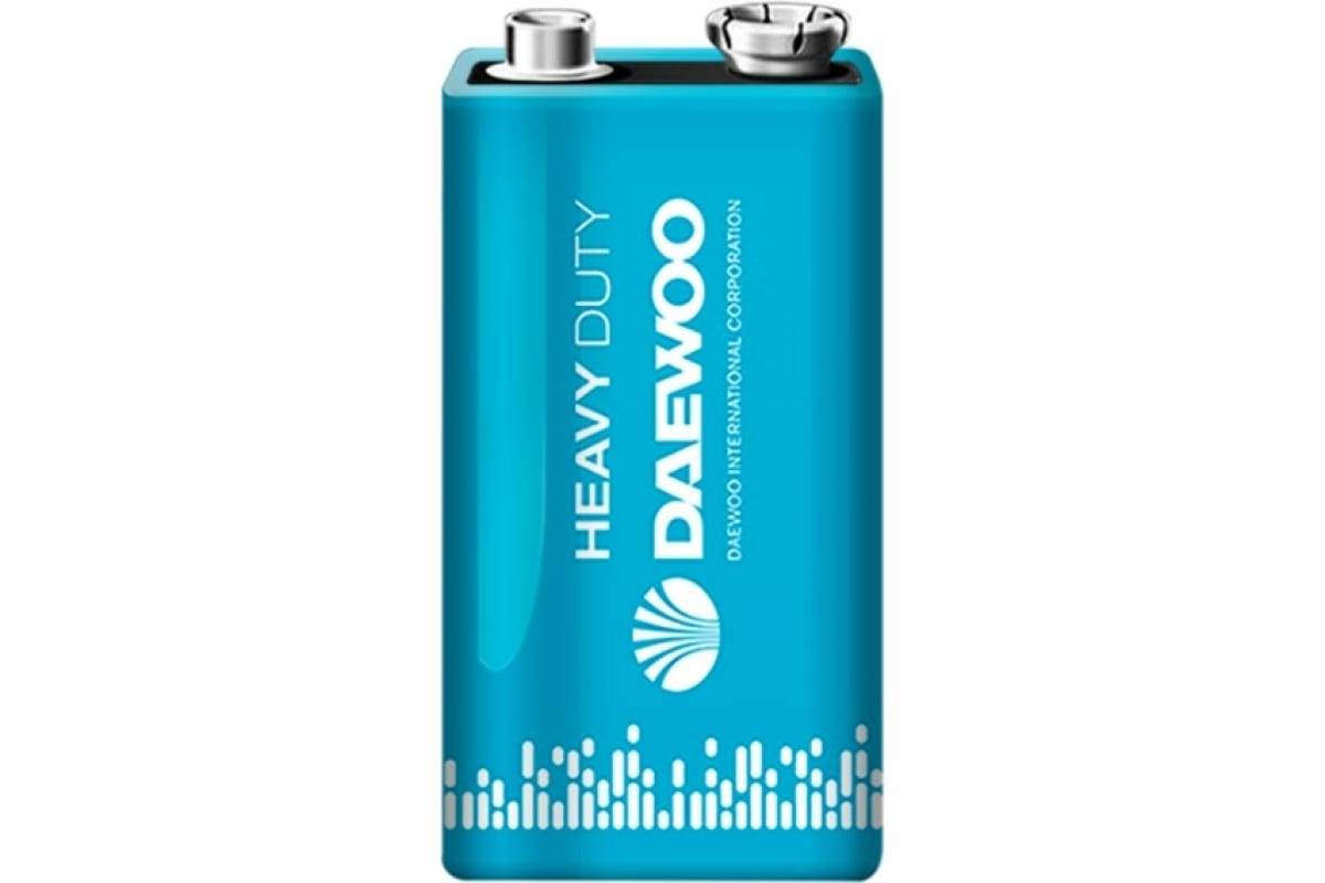 Батарейка 6F22 9V солевая крона DAEWOO Heavy Duty