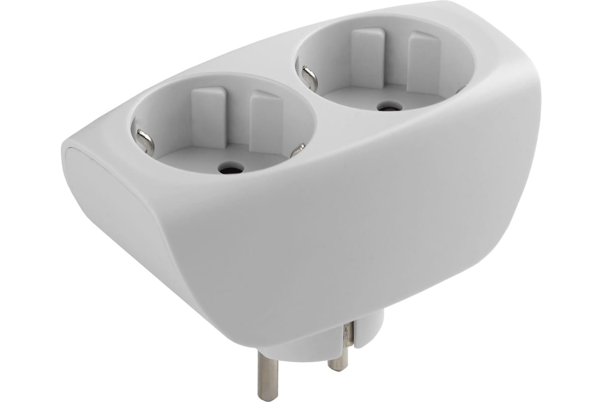 Эра Тройник SP-2e-W 2гн, с заземл, со шторками