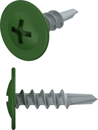 Саморез с прессшайбой RAL 6002