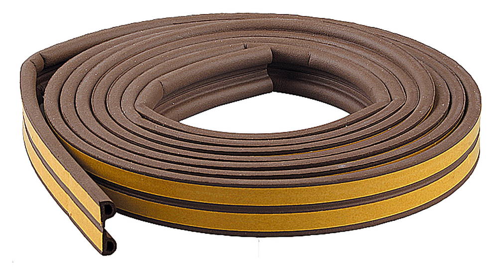 Уплотнитель D коричневый 9x7,5мм сдвоенный профиль (2х50м) ZOOM CLASSIC