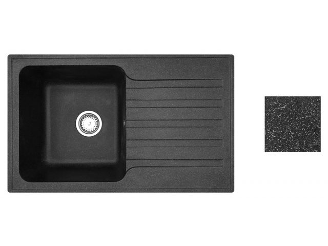 Мойка кухонная из искусственного камня ART черный 770х475 mm