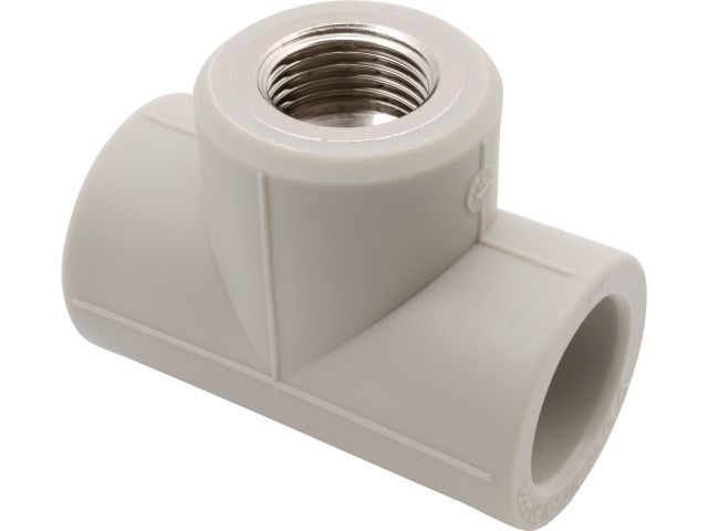 Тройник ПП комб. вн, сер. FV Plast