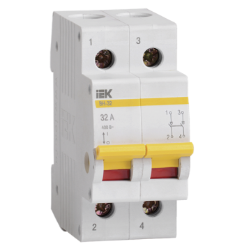 Выключатель нагрузки (мини-рубильник) ВН-32 2Р 32А ИЭК