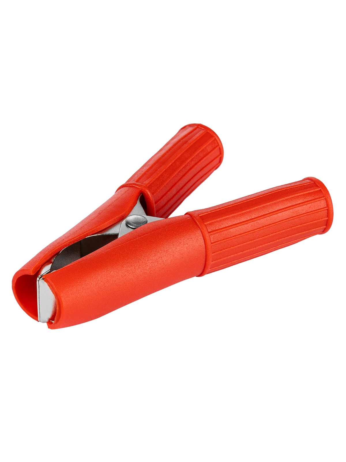 Зажим крокодил TDM ЗКИ 30А 75мм в изоляции красный (1 шт.)