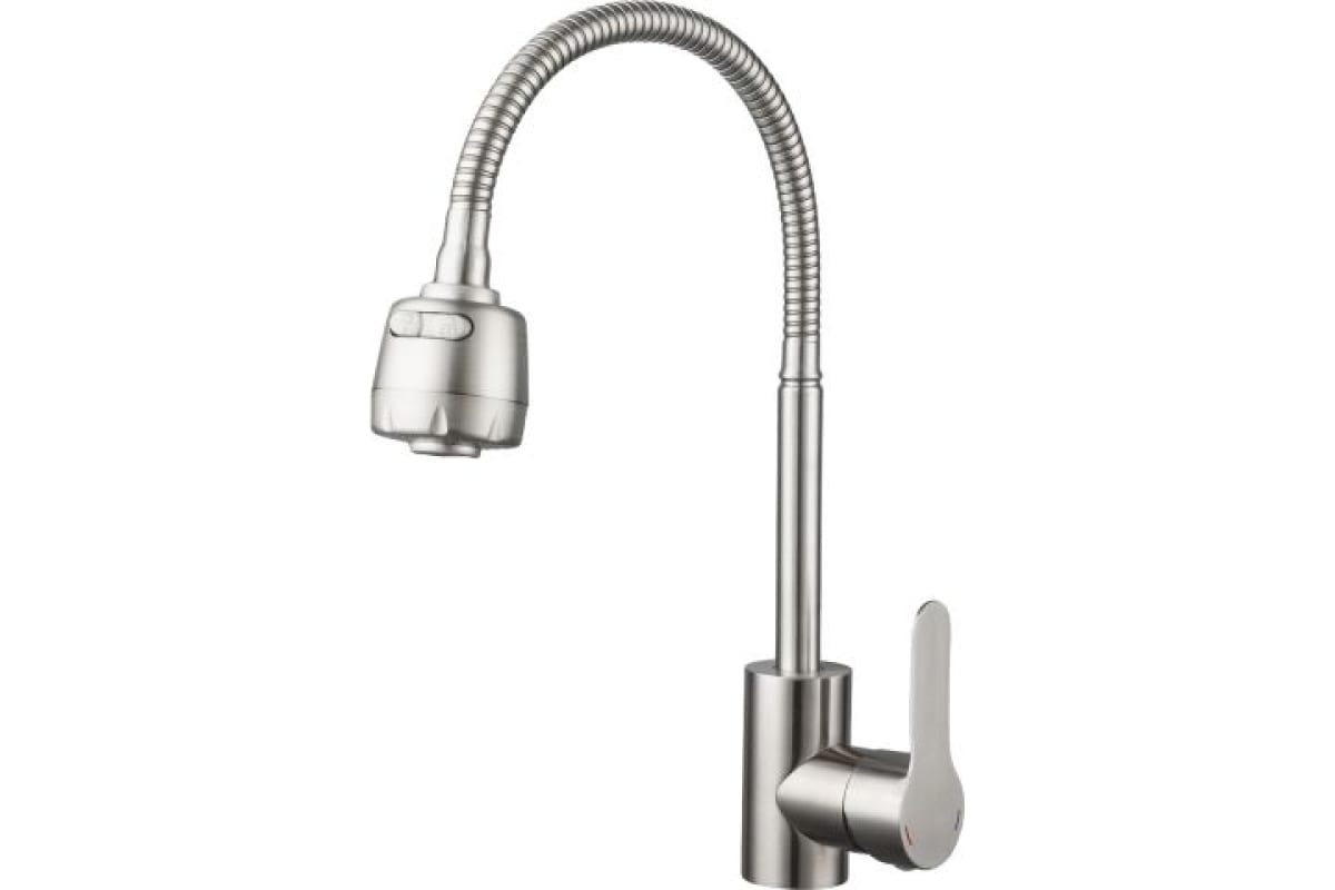 Смеситель для кухни Avapax Elbe сталь SUS 304, D35, сатин AP01278N